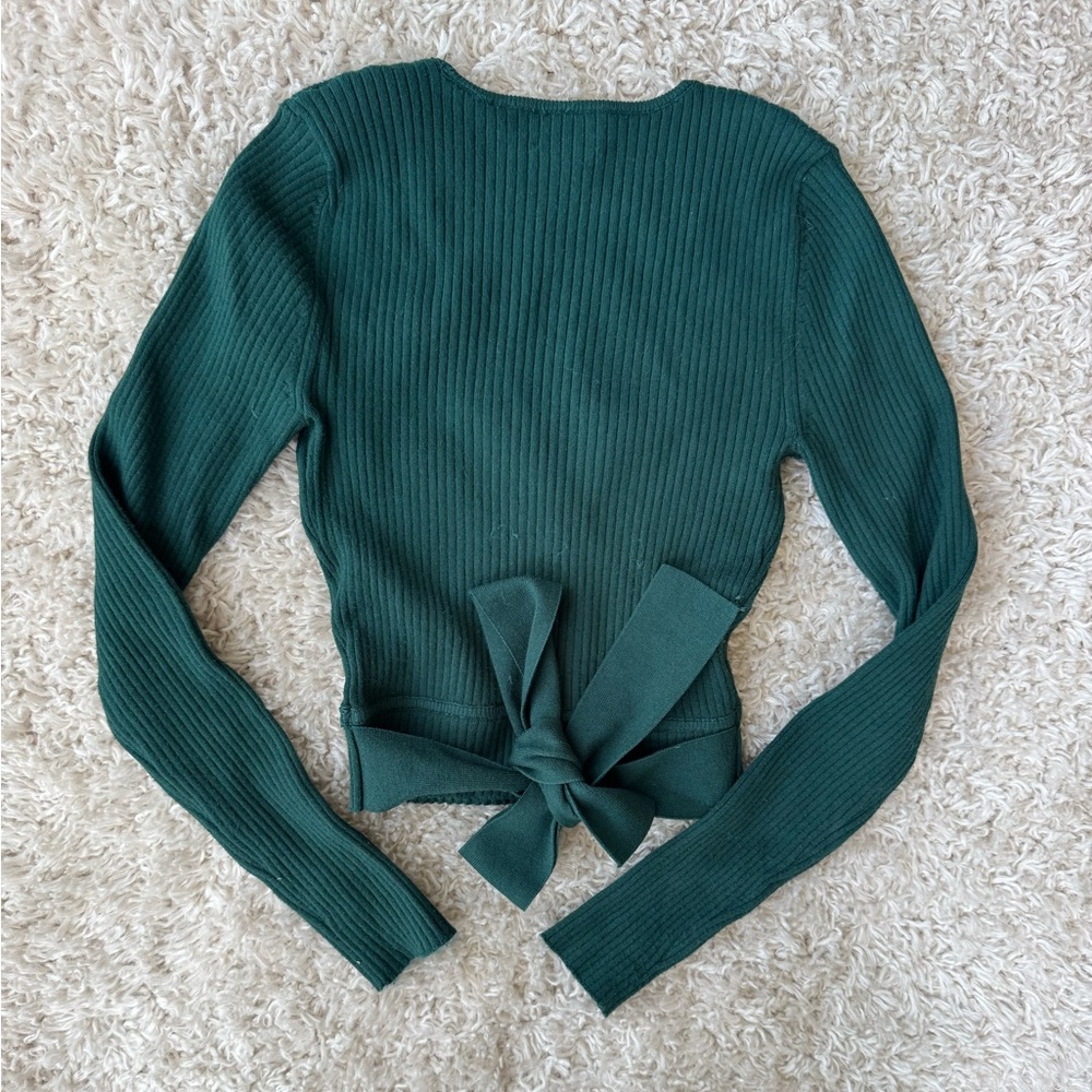 Aritzia Wilfred All Tied Up wrap sweater - Picture 5 of 6